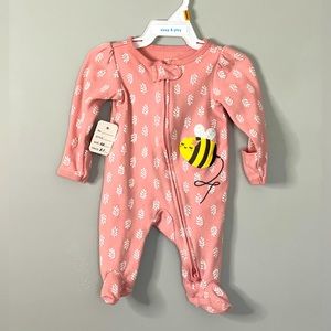 Carter's Baby Bumble Bee 2-Way Zip Cotton Sleep & Play